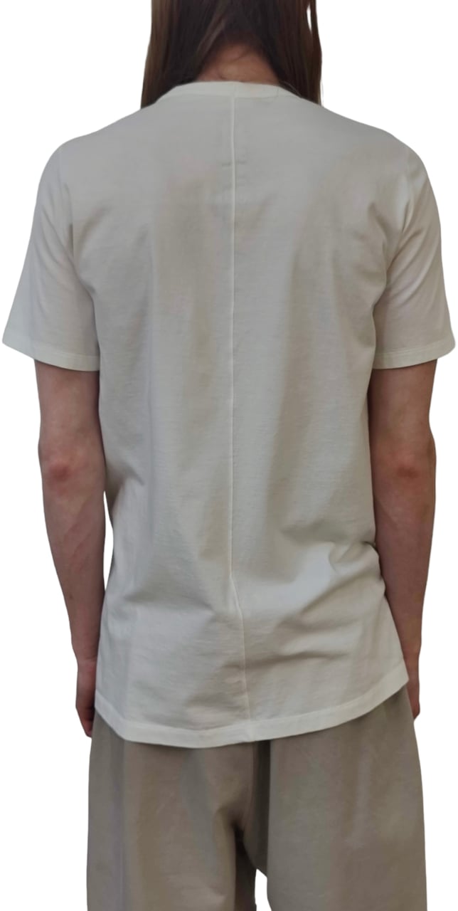 Rick Owens T-shirt Blanc manches courtes Level Tee Rick Owens Homme RU01D3264JA11 Wit