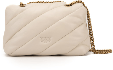 Pinko Bags Bianco Seta Donkergrijs