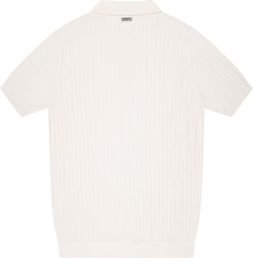 Quotrell Elijah Polo Offwhite/Beige Wit