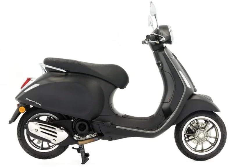 Vespa Primavera S - Mat Zwart - 25km/u Zwart