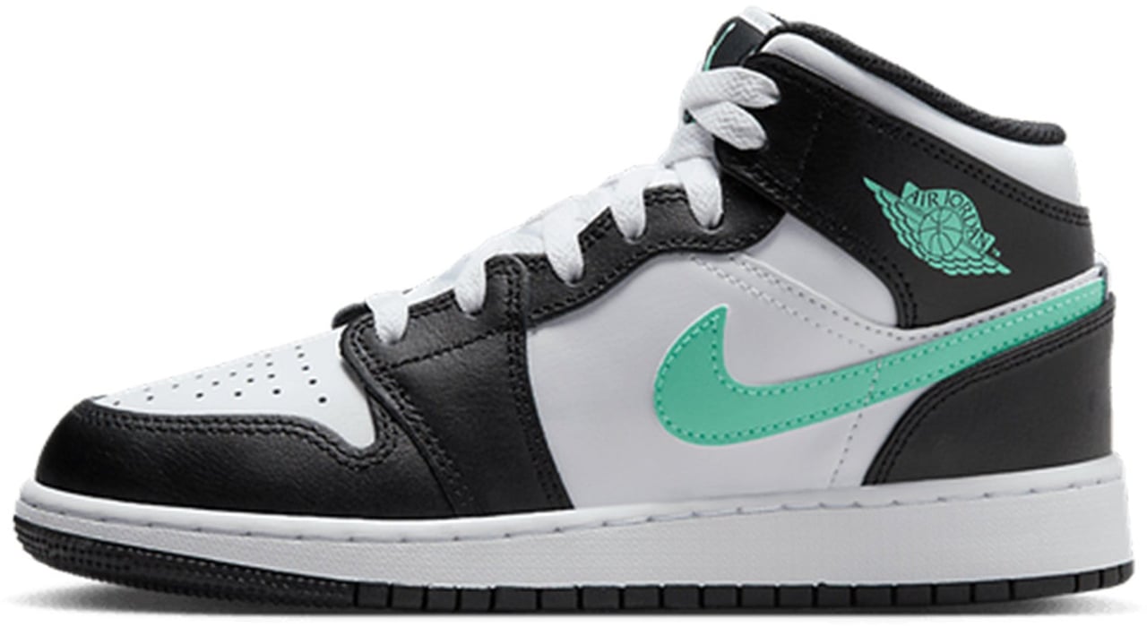 Nike Air Jordan 1 Mid Green Glow (GS) Divers