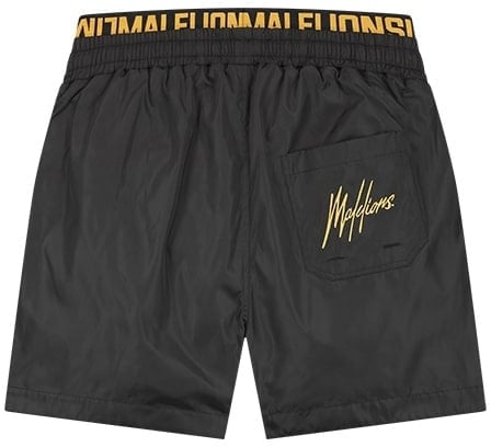 Malelions Malelions Men Venetian 2.0 Swim Shorts Zwart