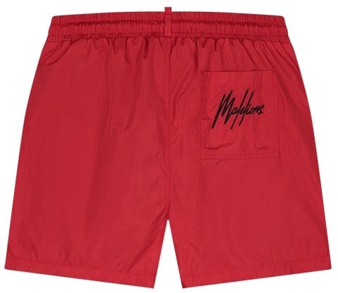 Malelions Malelions Men Captain Swim Shorts Rood