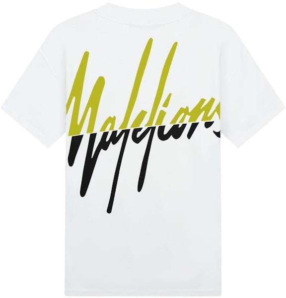 Malelions Malelions Men  Split T-Shirt Wit