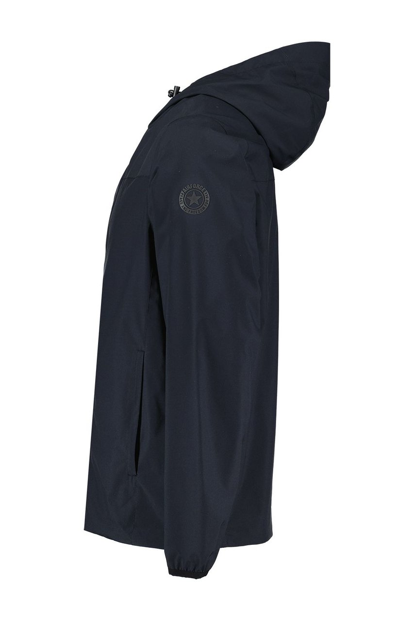 Airforce Lightweight Zomerjas met Capuchon Zwart