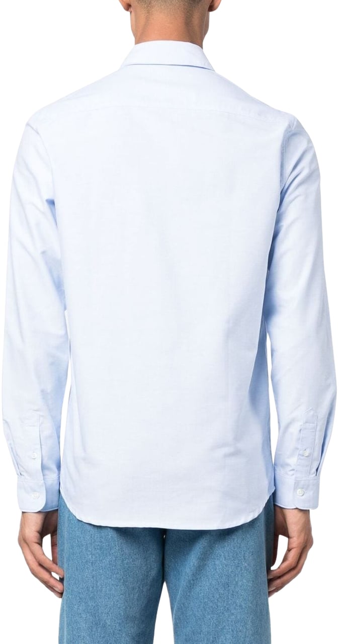 A.P.C. chemise a boutonniere devant 2 Blauw