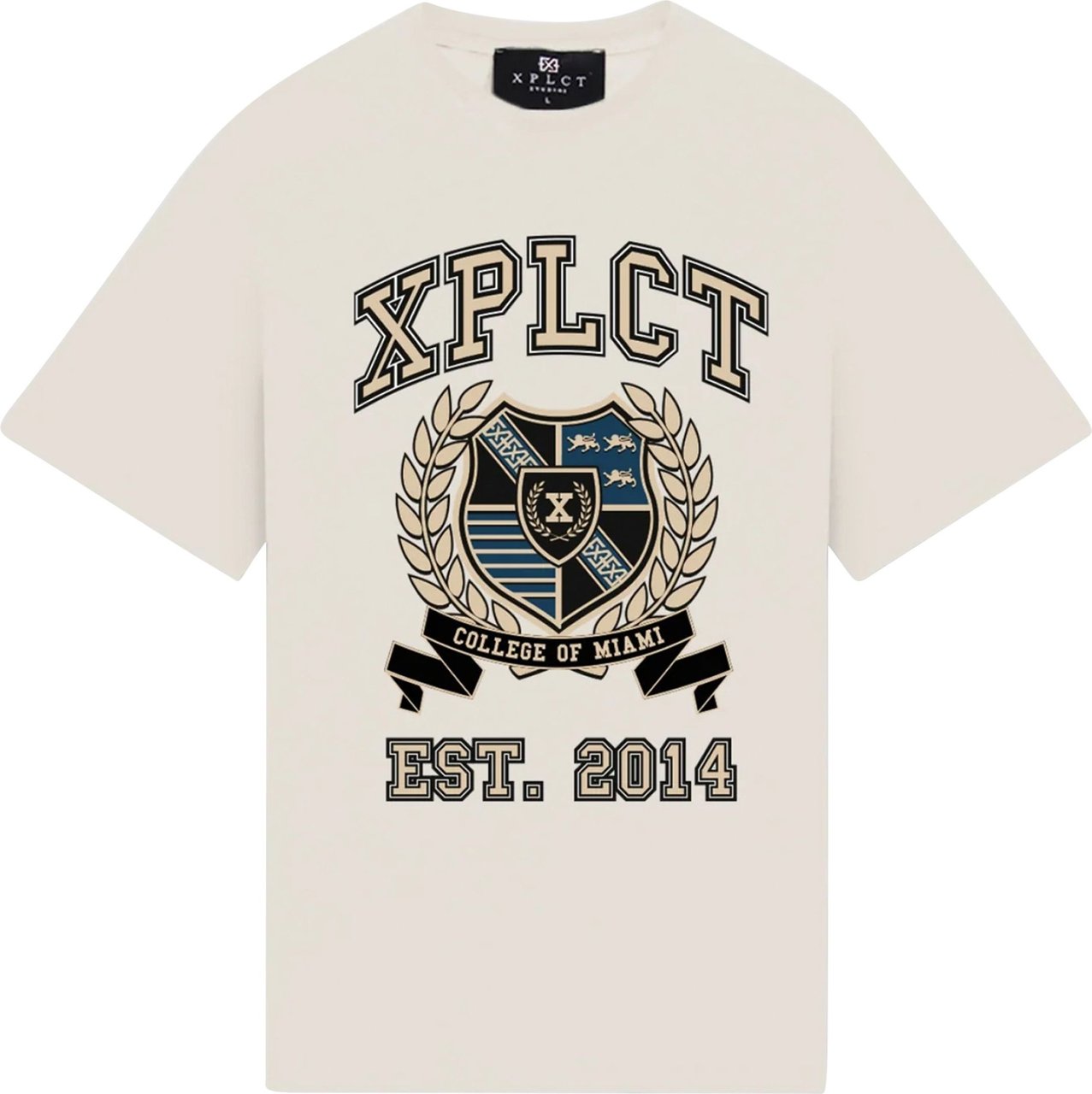 XPLCT Studios XPLCT Campus T-Shirt Off White Wit