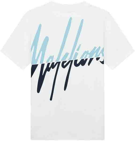 Malelions Malelions Men  Split T-Shirt Wit