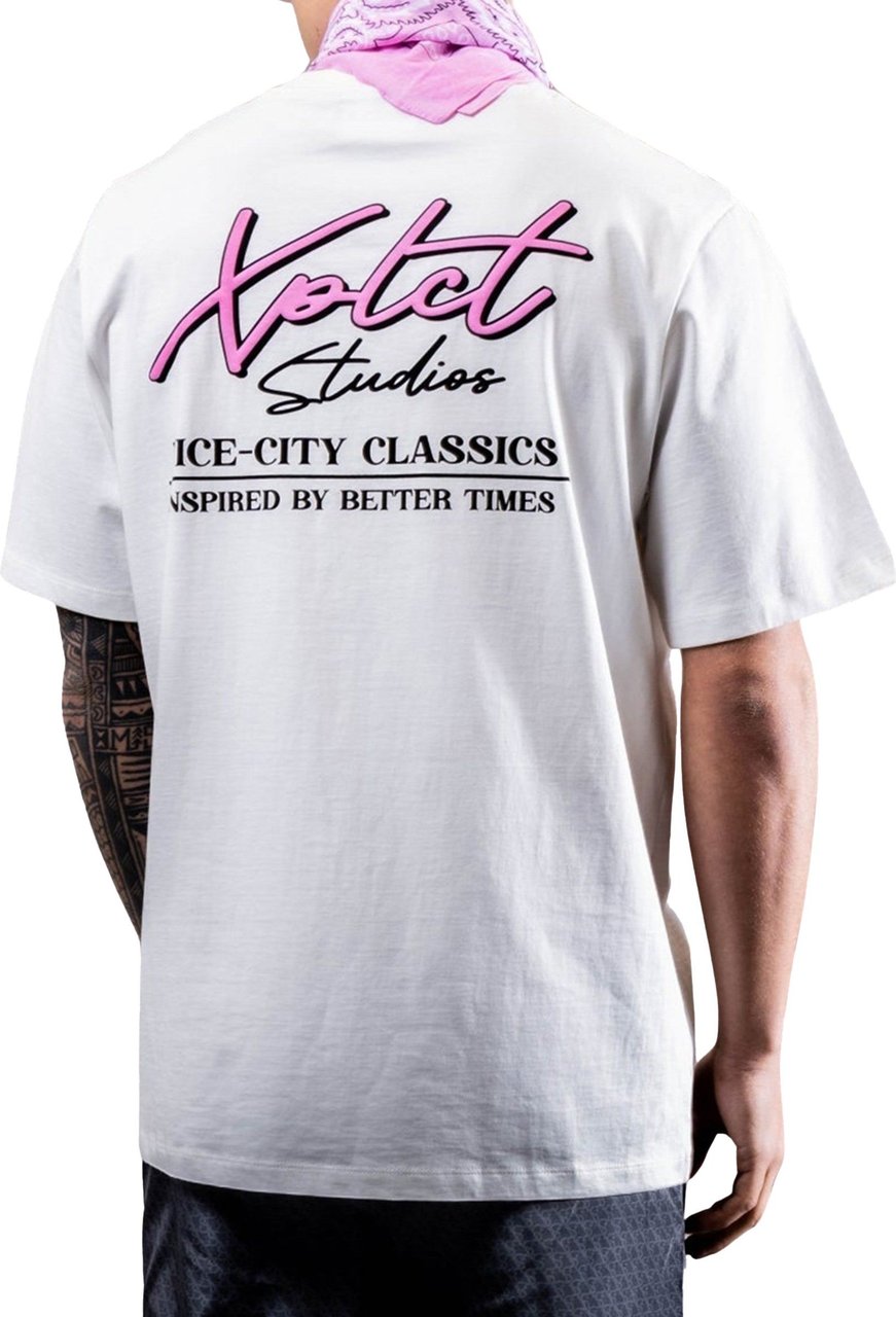 XPLCT Studios Xplct Heren T-shirt Wit XPL-2403-04/140 VICE Wit