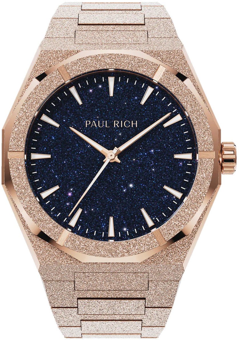 Paul Rich Frosted Star Dust II Rose Gold FRSD204 horloge Blauw