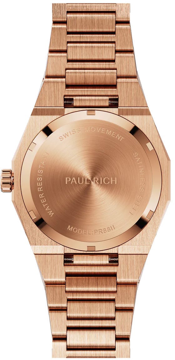 Paul Rich Frosted Star Dust II Rose Gold FRSD204 horloge Blauw