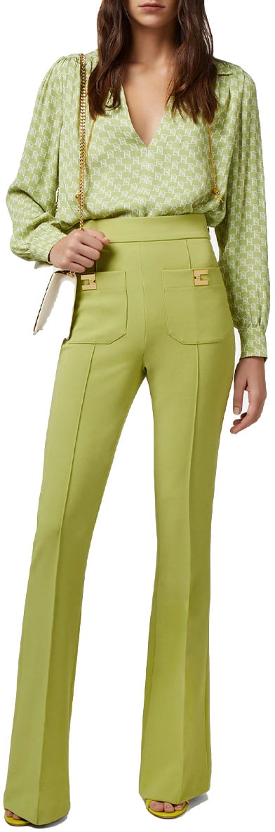 Elisabetta Franchi Shirts Green Groen