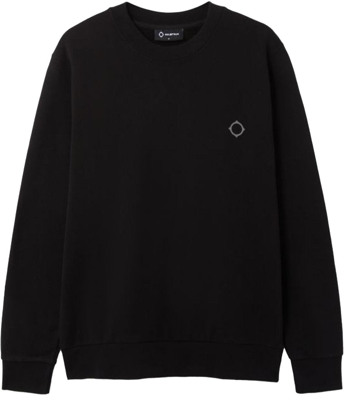 Ma.Strum Mastrum Back Logo Sweaters Zwart Mas4518 M000 Jet Black Zwart