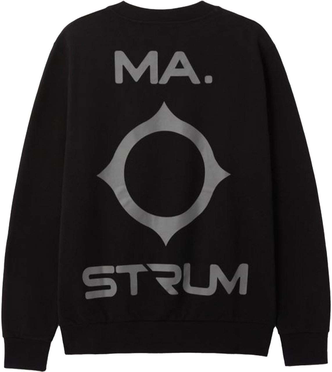 Ma.Strum Mastrum Back Logo Sweaters Zwart Mas4518 M000 Jet Black Zwart