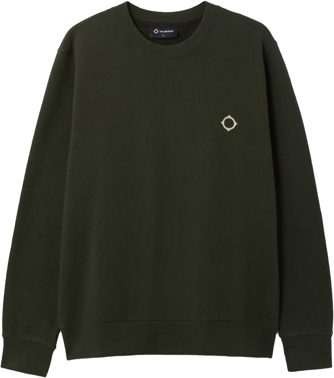 Ma.Strum Back Logo Sweaters Groen Mas4518 M306 Oil Slick Groen