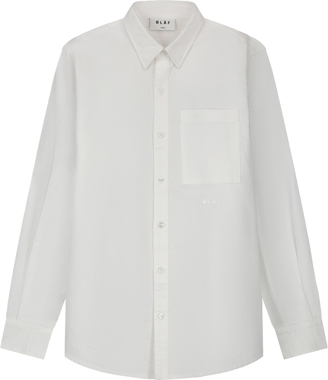 ØLÅF Oxford Blouses Wit M160316 Wit