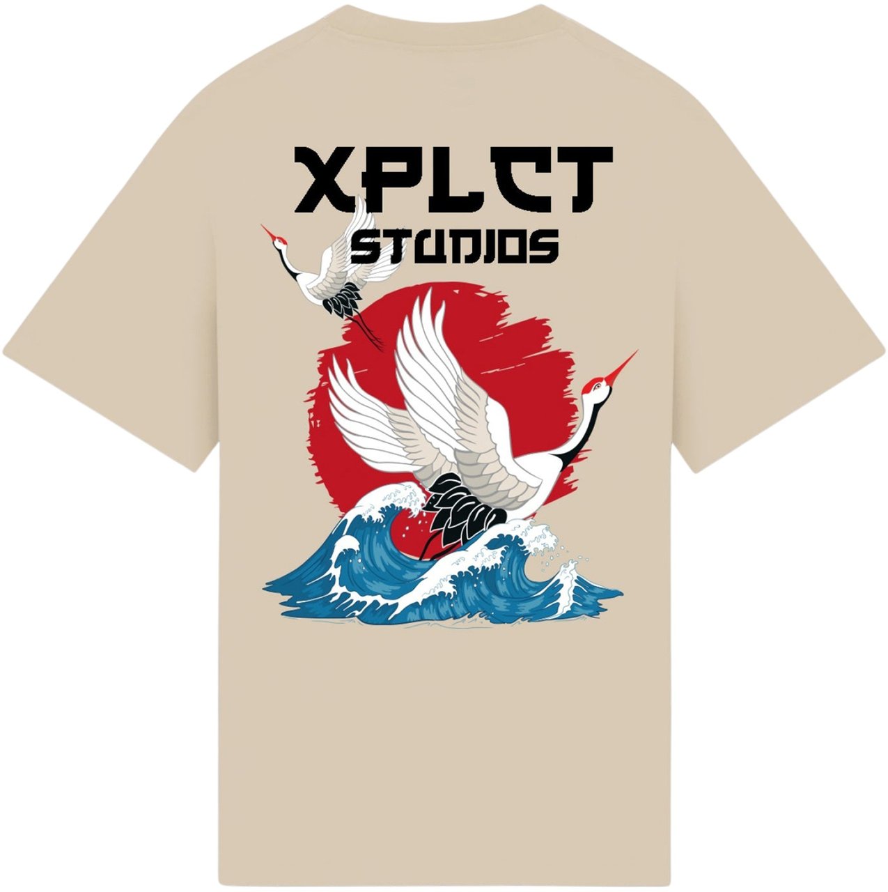 XPLCT Waves T-Shirt Beige