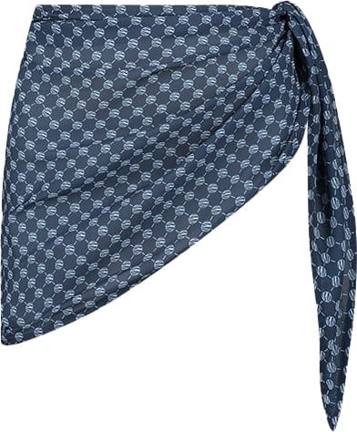 Malelions Malelions Women Monogram Sarong Blauw