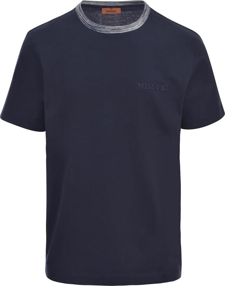 Missoni T-shirts And Polos Blue Blauw