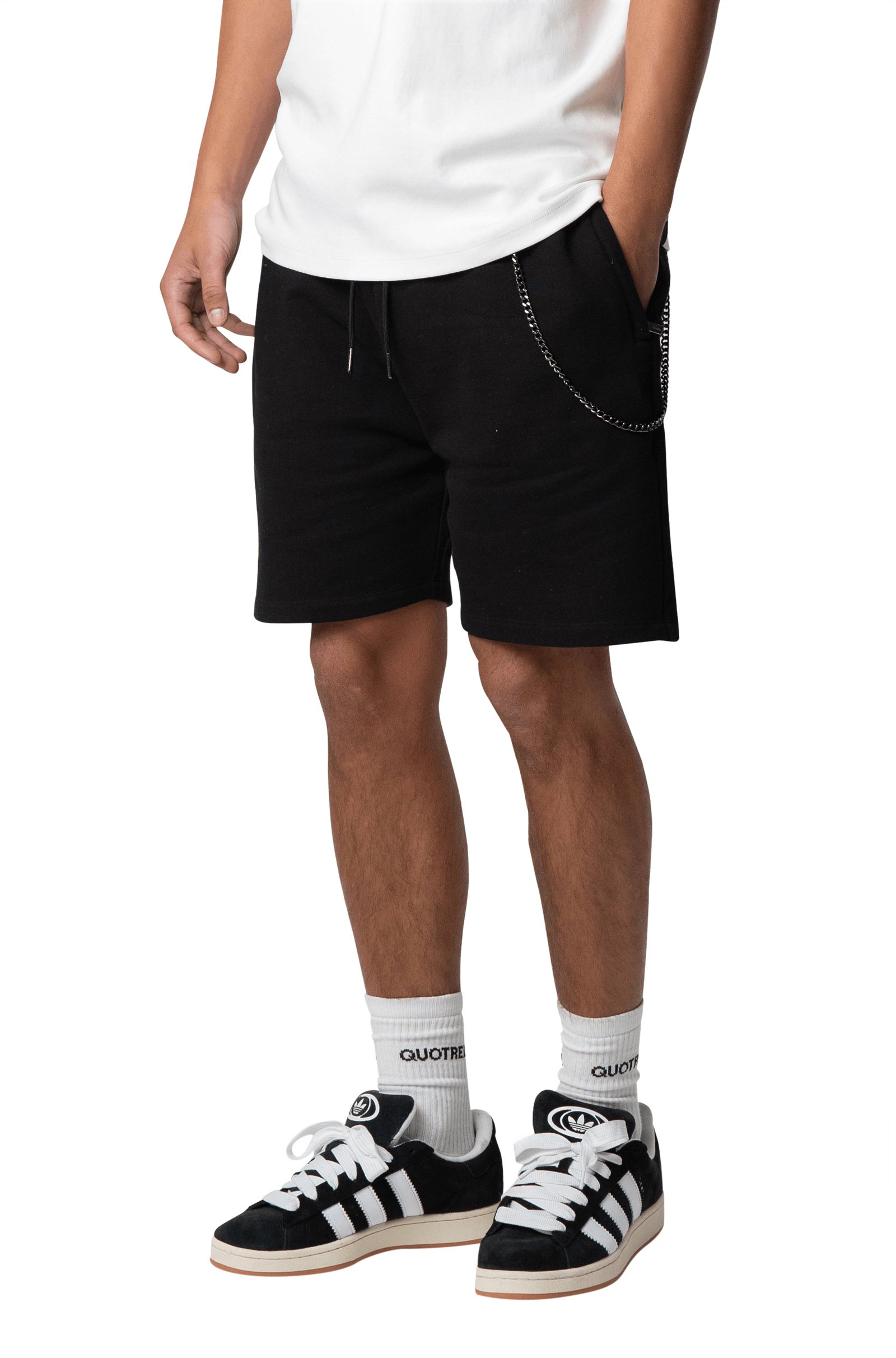 Quotrell Blank Shorts | Black Zwart