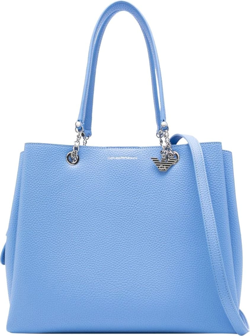 Emporio Armani Charm Light Blue Shopping Bag Blue Blauw
