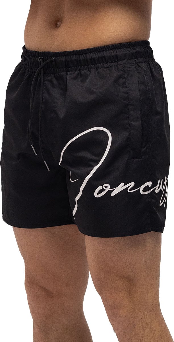 JORCUSTOM Written Swimshort Black Zwart