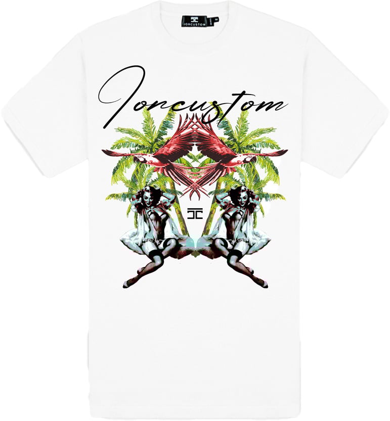 JORCUSTOM PinUp Slim Fit T-Shirt White Wit