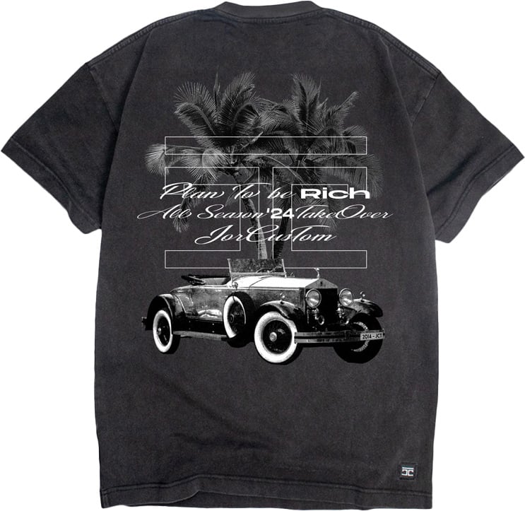 JORCUSTOM Rolls Loose Fit T-Shirt AcidGrey Grijs