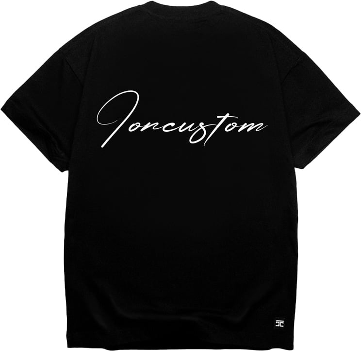 JORCUSTOM Tropics Loose Fit T-Shirt Black Zwart