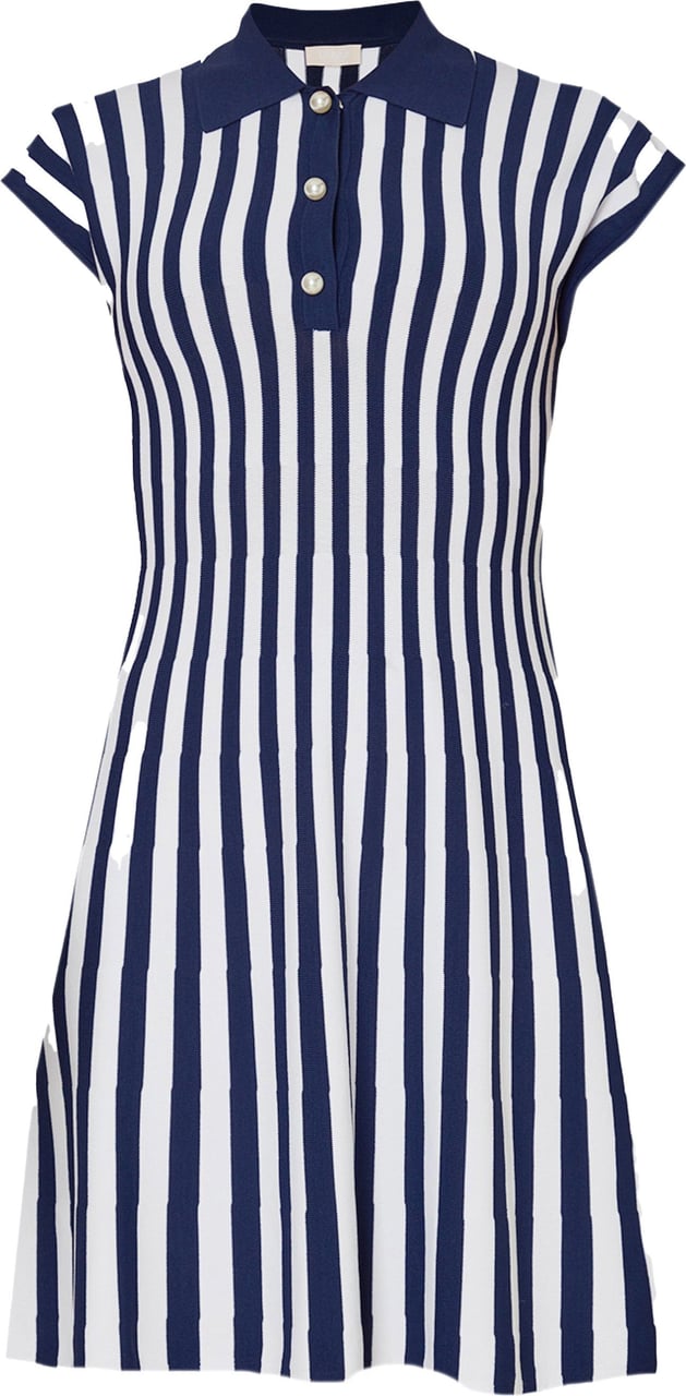 Liu Jo Mini dress with striped pattern Blauw