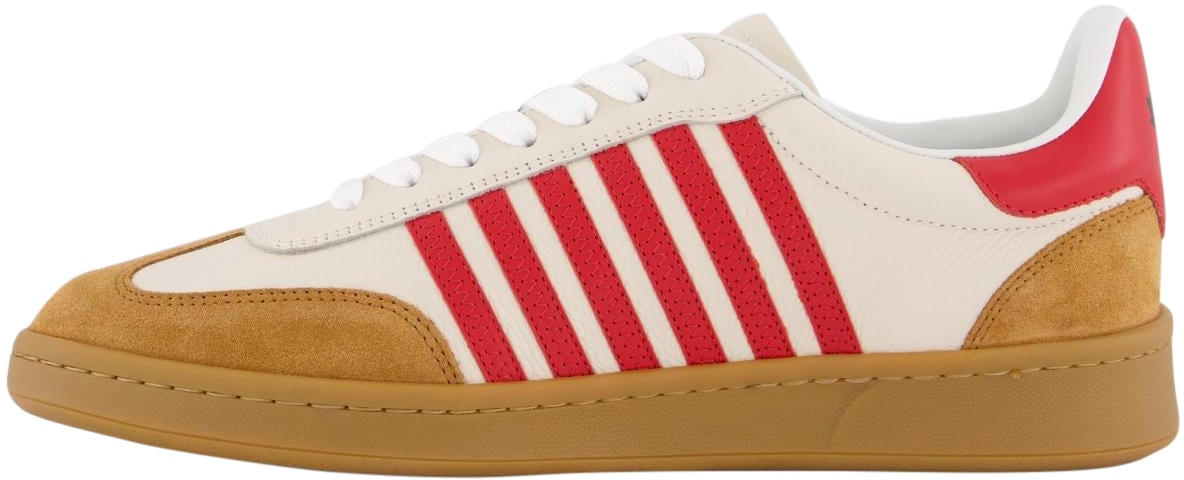 Dsquared2 Heren Lace-Up Low Top Sneakers Beige
