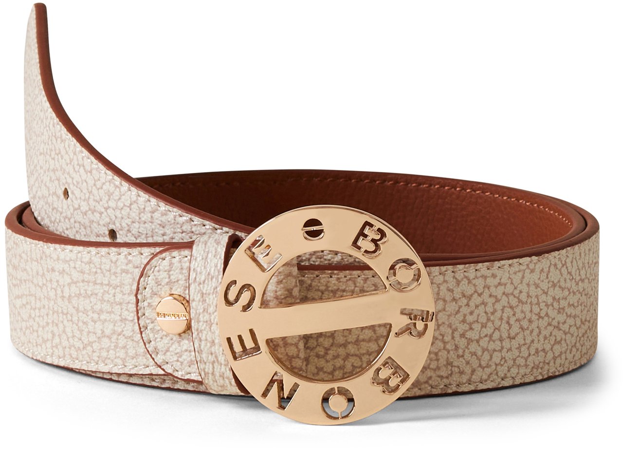 Borbonese LEATHER BELT Beige