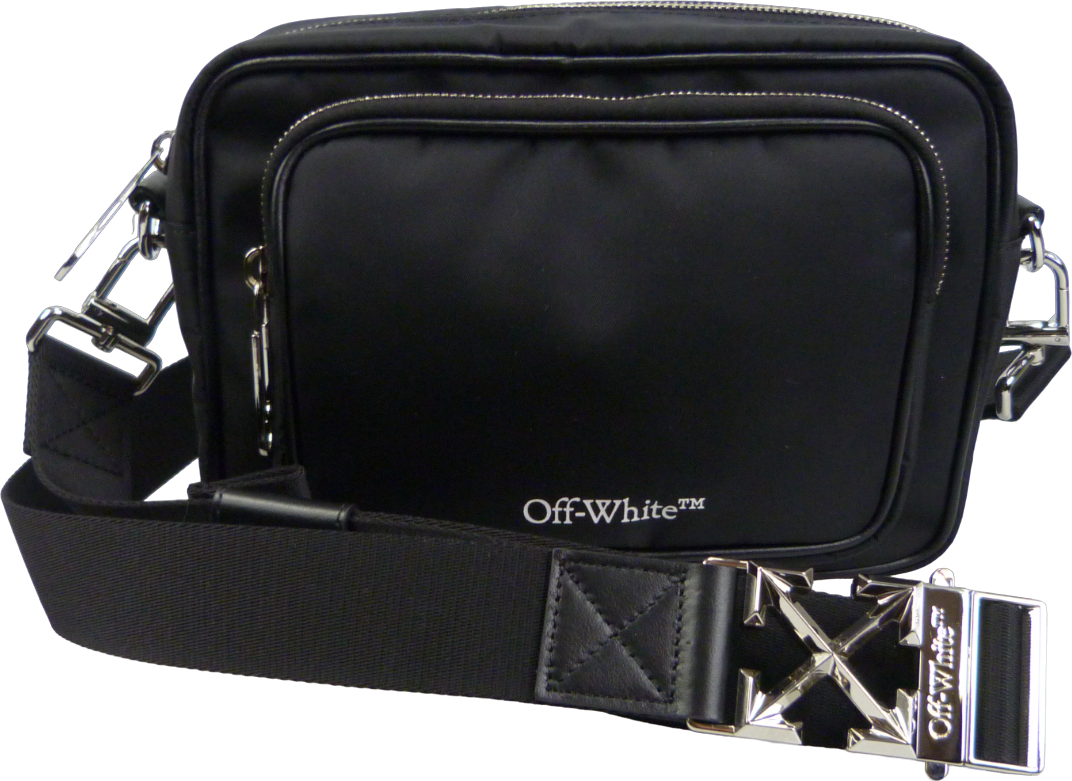 OFF-WHITE Borsa a tracolla nera Zwart