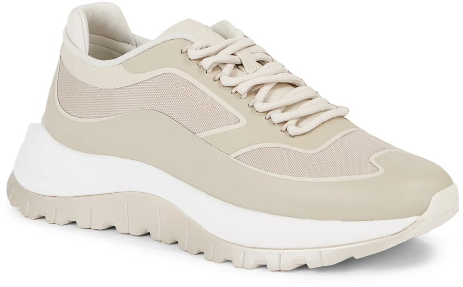 Calvin Klein 2 Piece Sole Runner Lace-up Sneakers Grijs