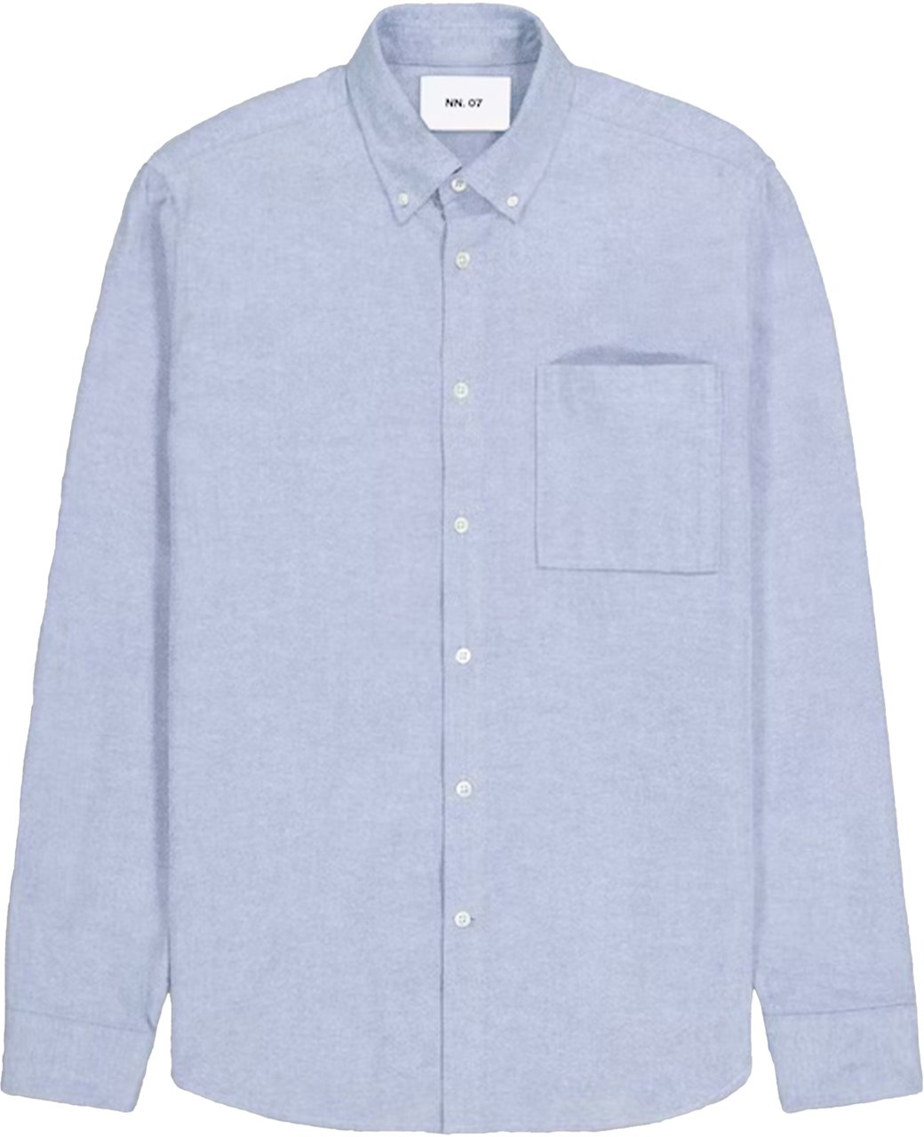 NN07 No Nationality Arne Lange Mouw Overhemden Blauw Arne Bd 5032 Navy Blue Blauw