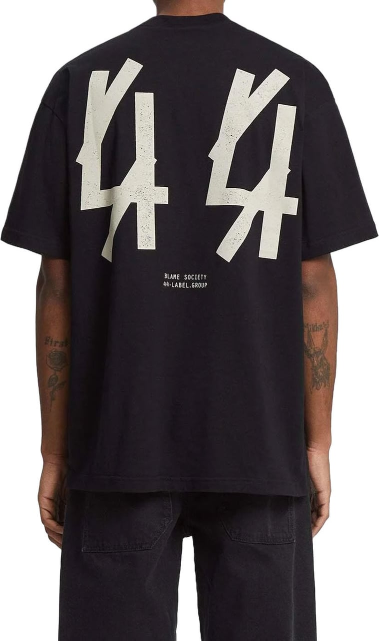 44 Label Group BACKSTAGE T-SHIRT Zwart