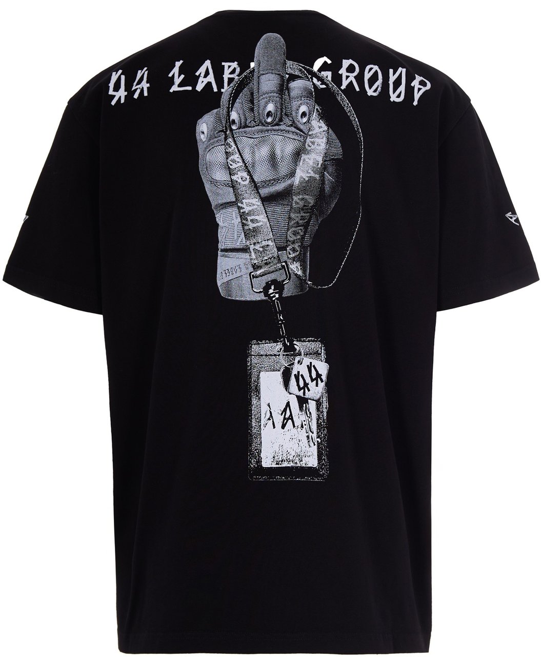 44 Label Group T-Shirts And Polos Black + Gloves Dirty White Zwart
