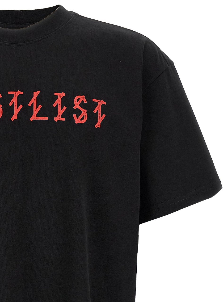 44 Label Group Black Cotton T-Shirt Zwart