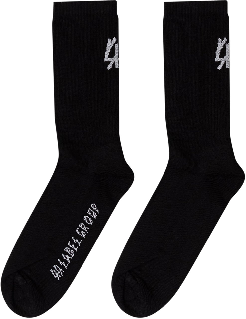 44 Label Group Calze a lunghezza media con logo Zwart