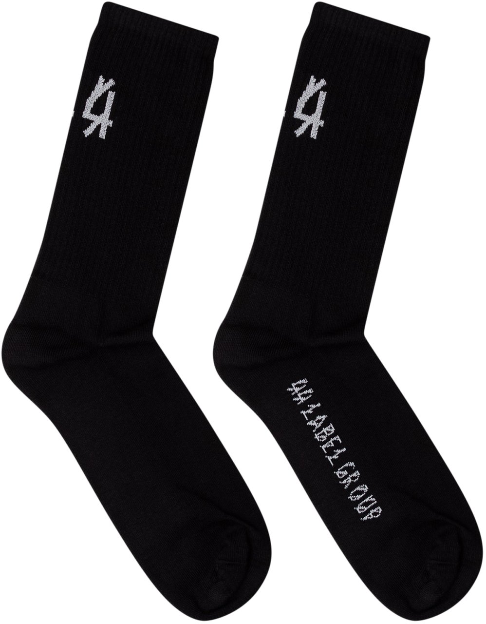 44 Label Group Calze a lunghezza media con logo Zwart