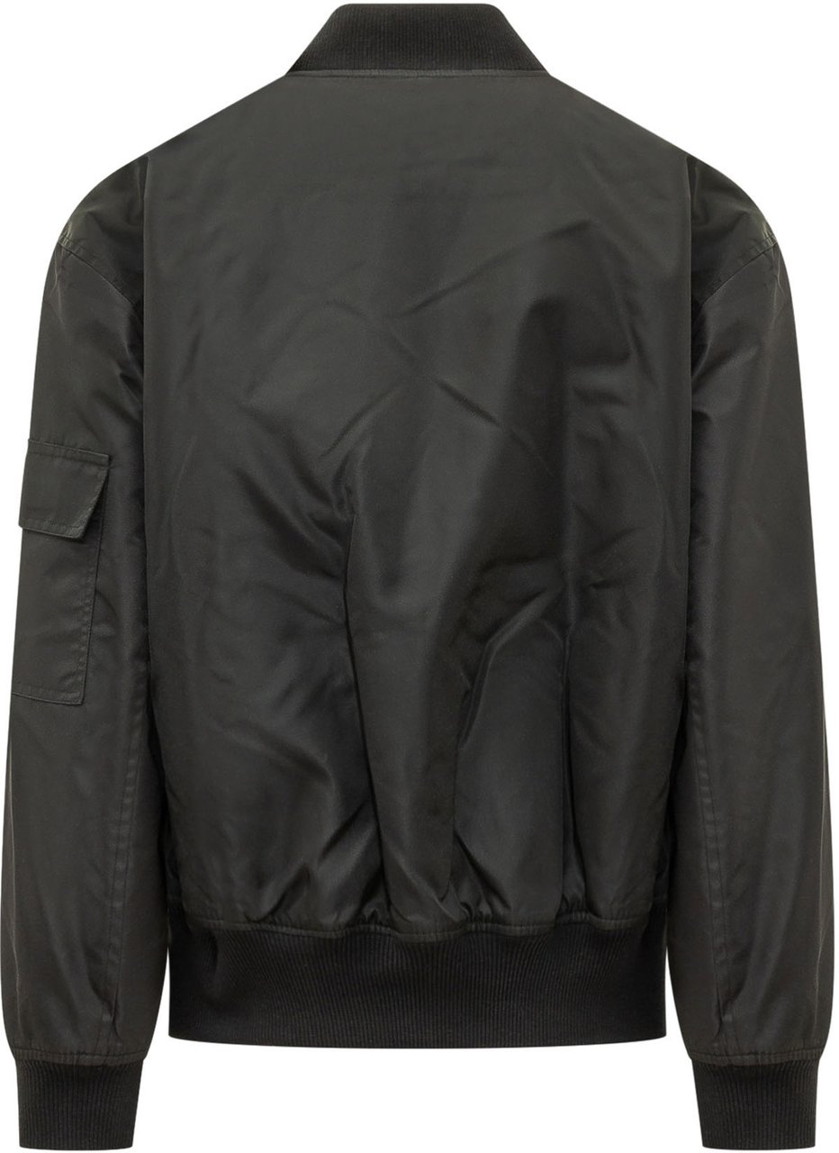 44 Label Group Bomber con Tasche e Zip sulla Manica Donkergrijs