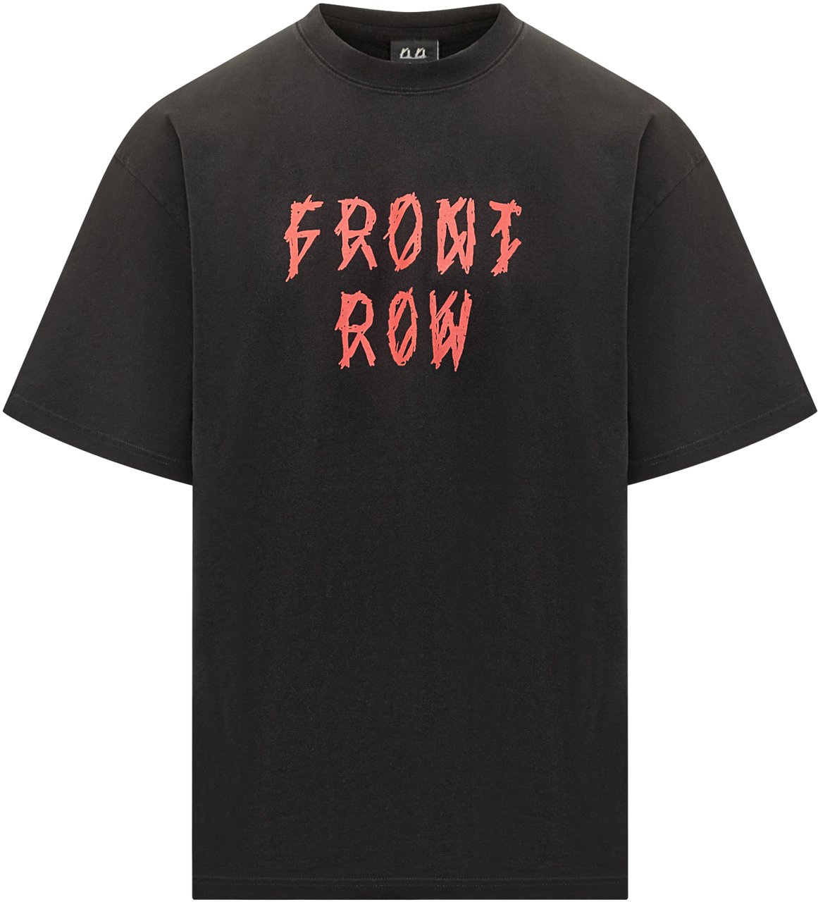 44 Label Group T-shirt nera oversize 44 Label Group con stampa Front Row Zwart