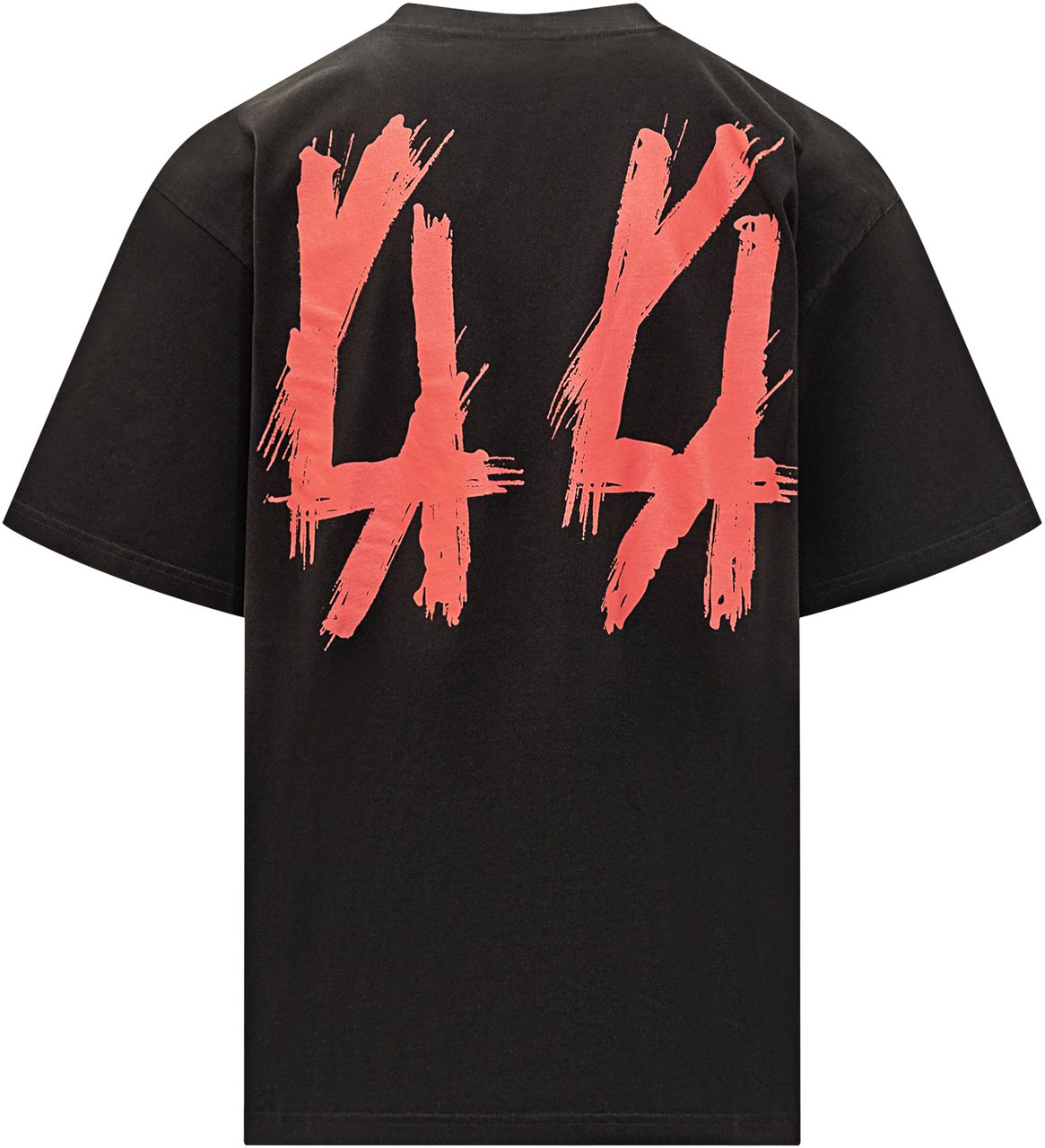 44 Label Group T-shirt nera oversize 44 Label Group con stampa Front Row Zwart