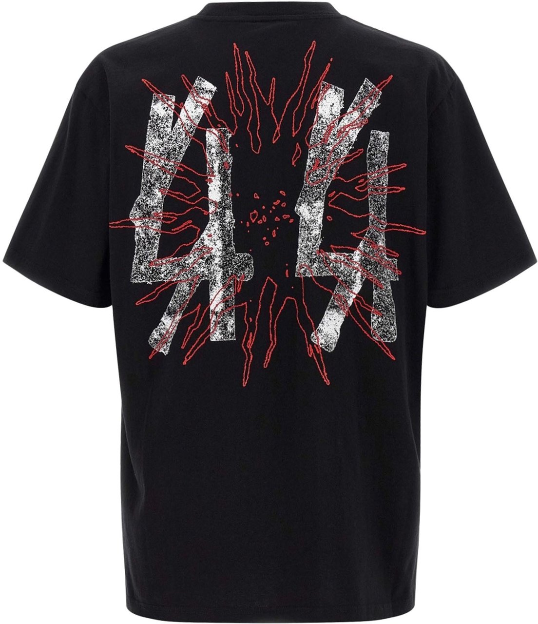 44 Label Group T-Shirts And Polos Blackdarkened Red White Zwart