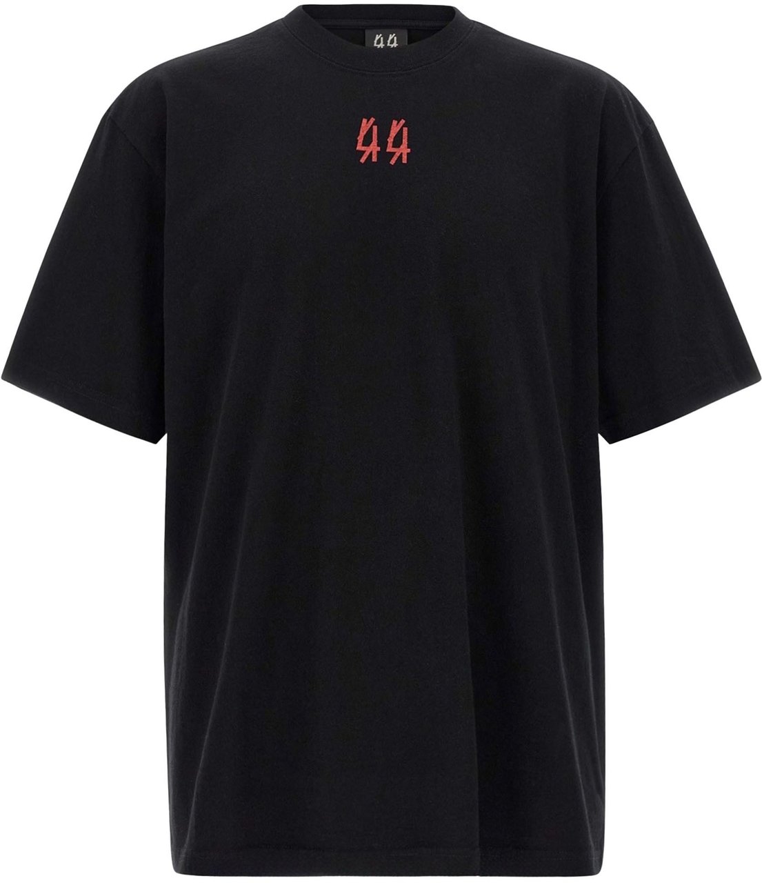 44 Label Group T-Shirts And Polos Black Drip Risk Red Zwart