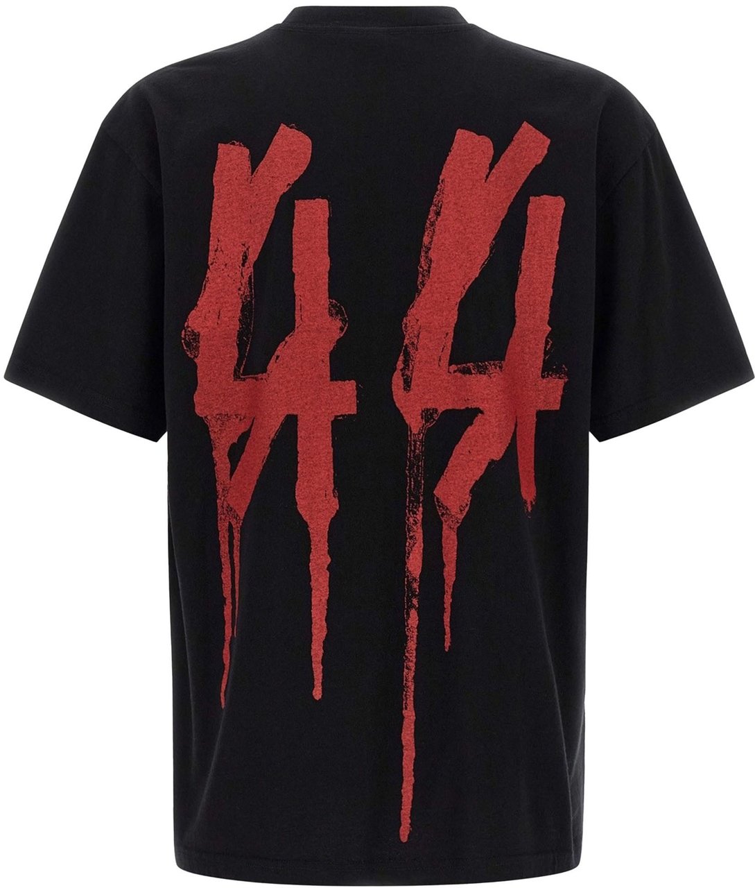 44 Label Group T-Shirts And Polos Black + Drip Risk Red Zwart