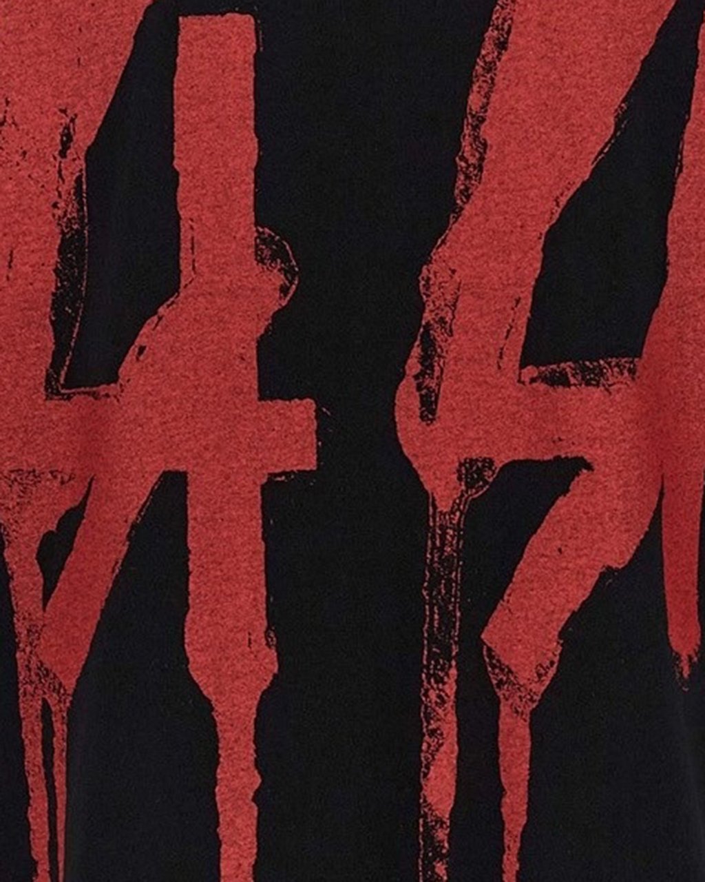 44 Label Group T-Shirts And Polos Black + Drip Risk Red Zwart