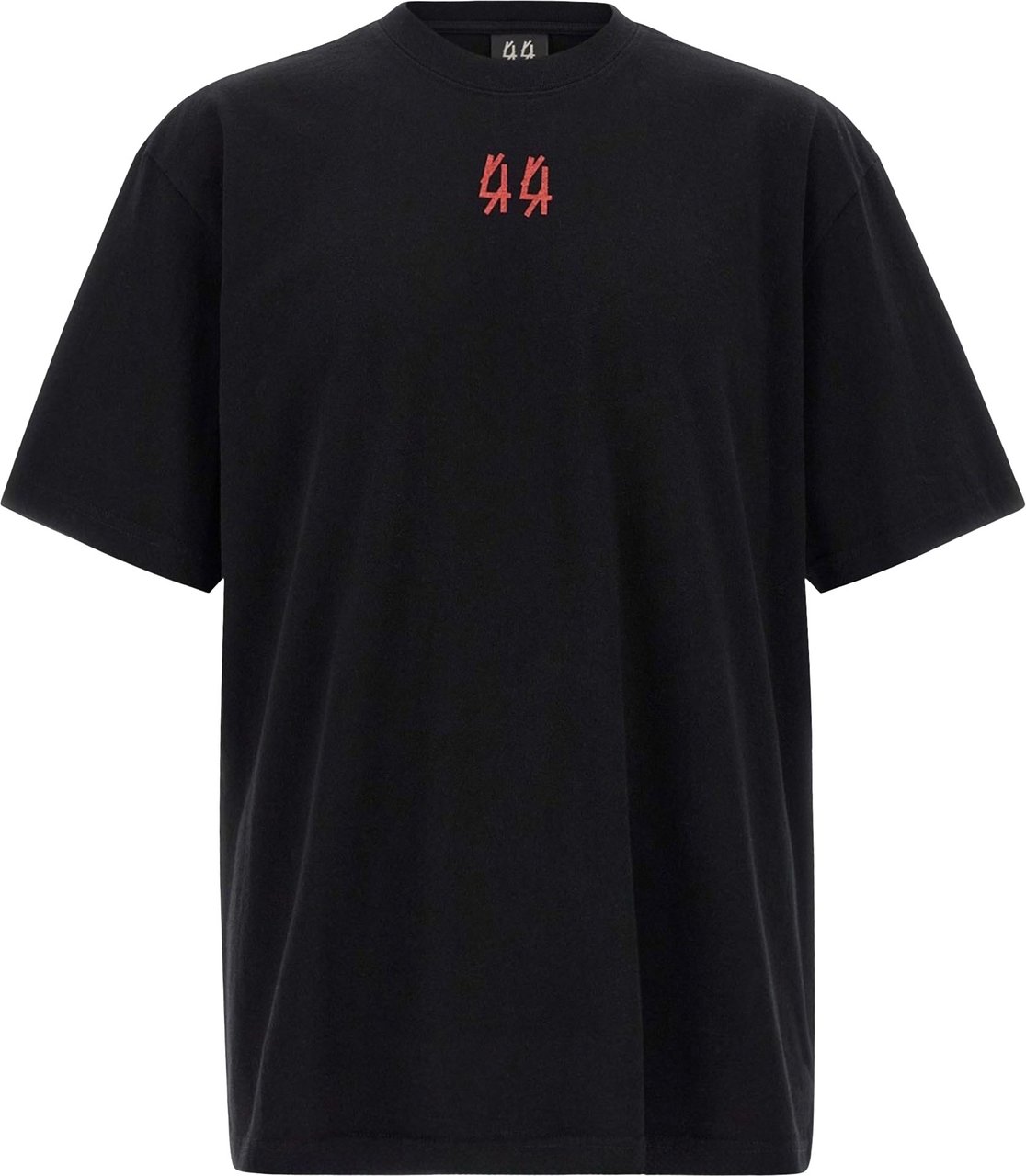 44 Label Group T-Shirts And Polos Black + Drip Risk Red Zwart