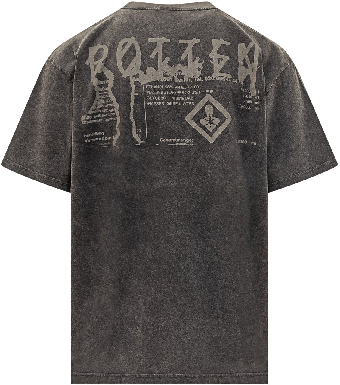 44 Label Group T-shirt nera effetto vintage 44 Label Group Grijs