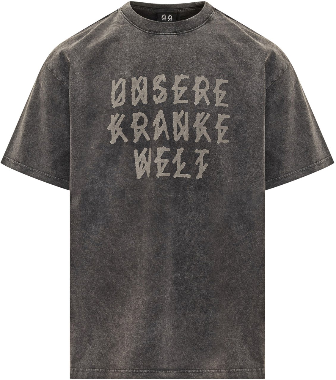 44 Label Group T-shirt nera effetto vintage 44 Label Group Grijs